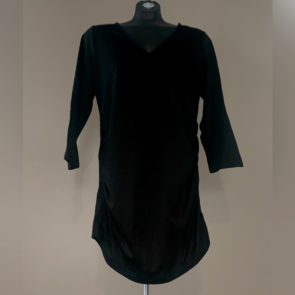 Mixage by Lady Dutch Lengthy Long Sleeve Black Dressy Shirt XL